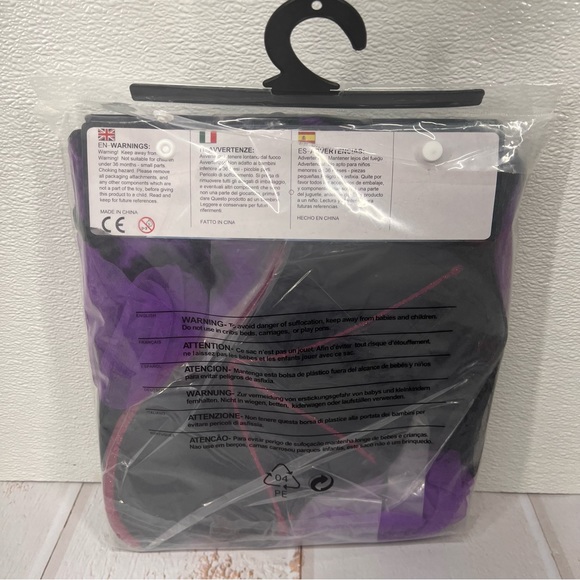 NWT Girls Bat Witch Costume Halloween Cosplay Fancy Dress Up with Bat Wings L - Picture 7 of 9